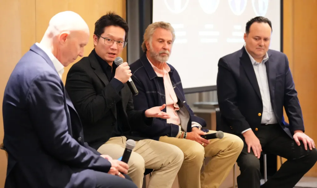Capstone Asset CEO Titiwat Kuvijitsuwan on the panel at the C9 Hotelworks Asia Branded Residences report launch in Bangkok