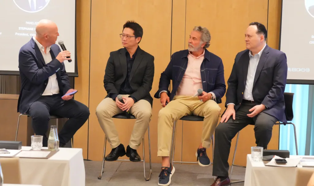 Capstone Asset CEO Titiwat Kuvijitsuwan on the panel at the C9 Hotelworks Asia Branded Residences report launch in Bangkok
