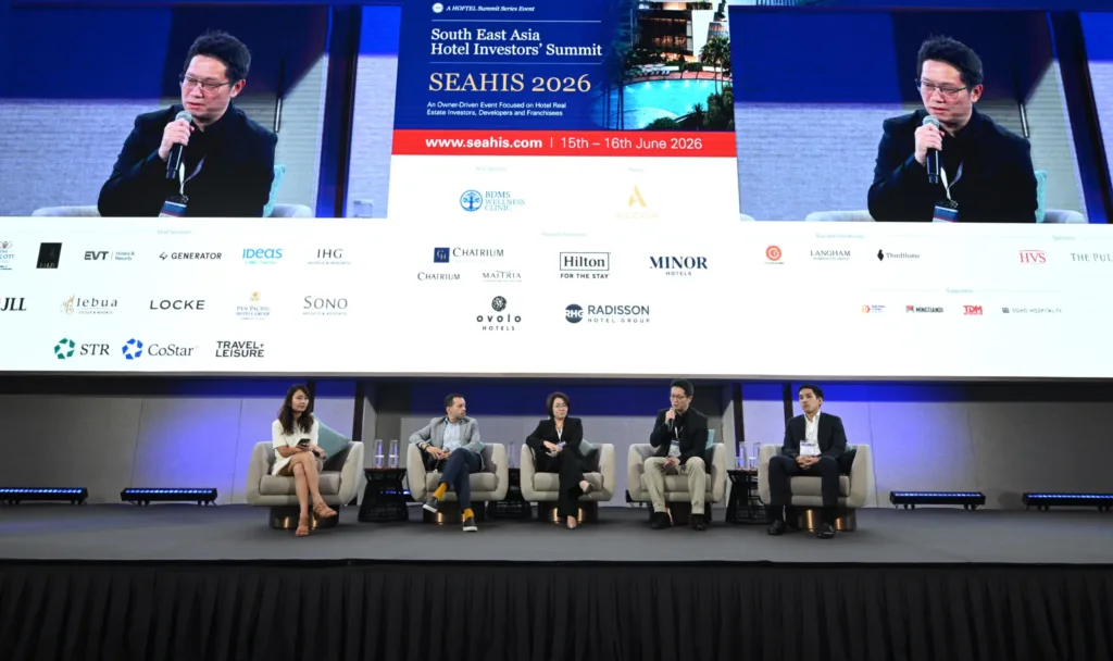 Capstone Asset CEO Titiwat Kuvijitsuwan speaking on stage at SEAHIS 2026