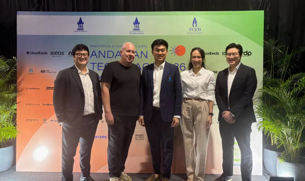 Capstone Asset speakers with industry guests at the Thai Hotels Association Innovation & Hospitality Expo 2026