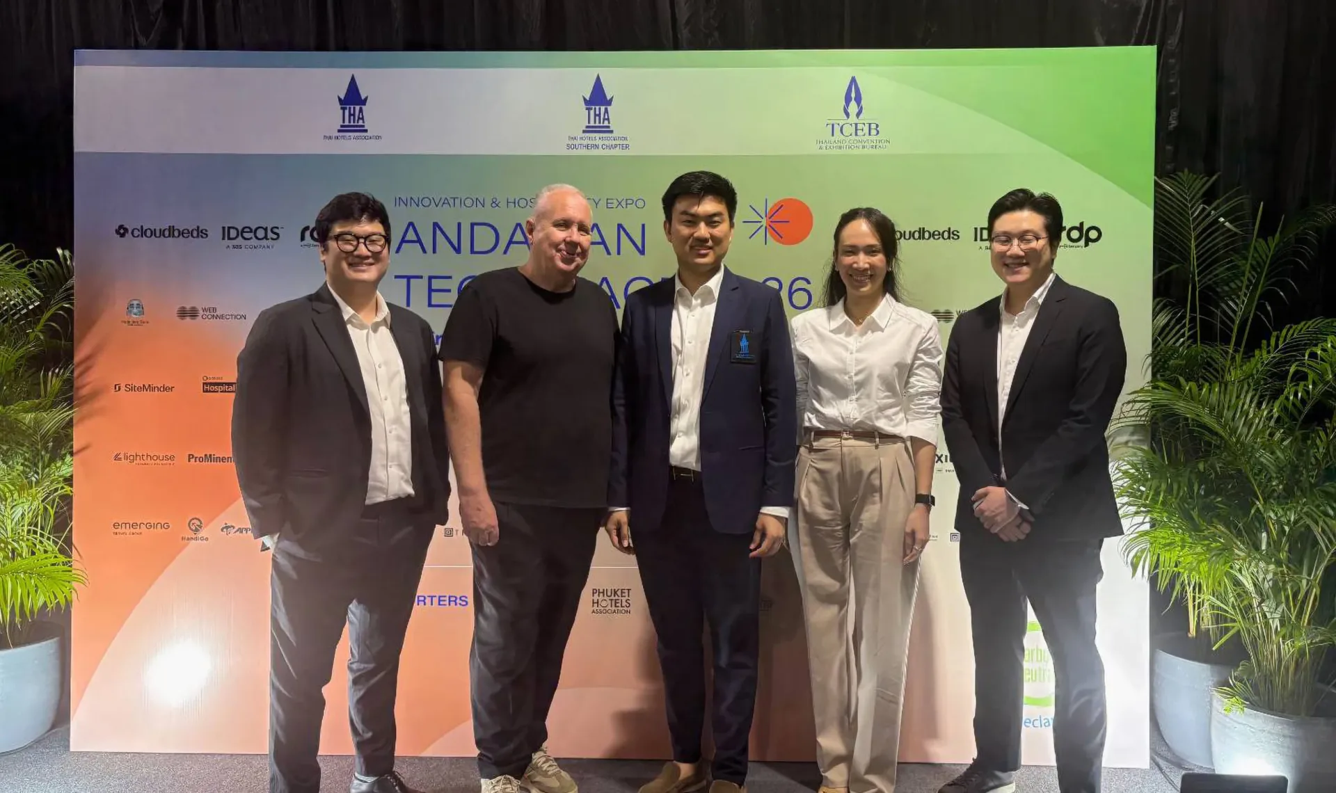 Capstone Asset speakers with industry guests at the Thai Hotels Association Innovation & Hospitality Expo 2026